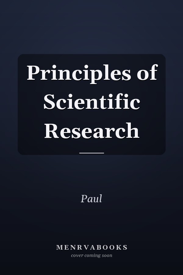 Principles of Scientific Research