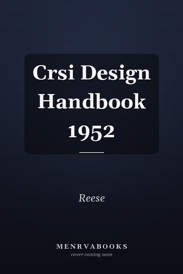 CRSI Design Handbook 1952