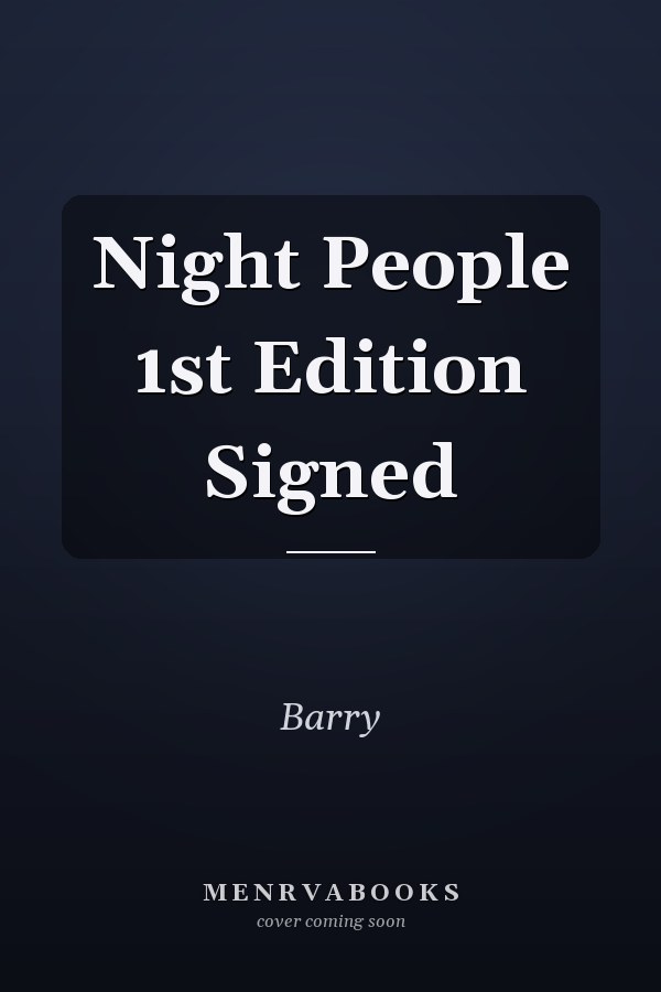 Night People 1st Edition Signed