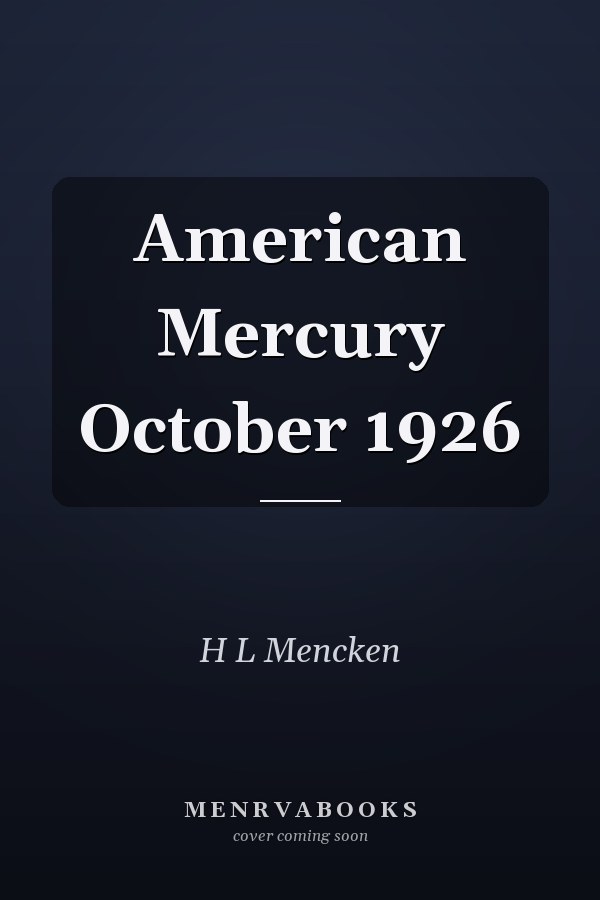 American Mercury October 1926