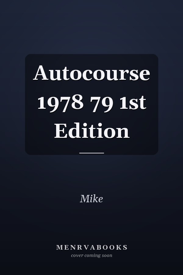 Autocourse 1978 79 1st Edition