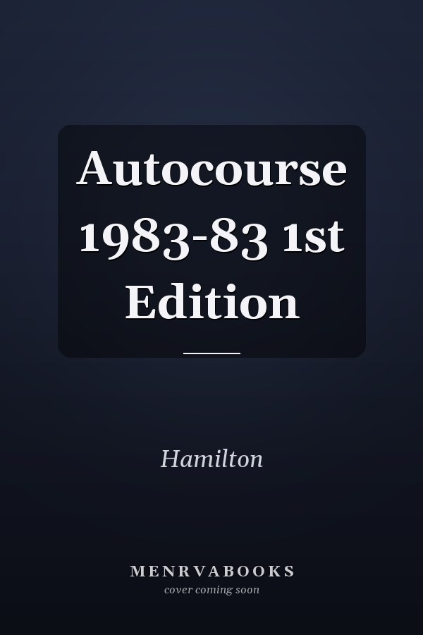 Autocourse 1983-83 1st Edition