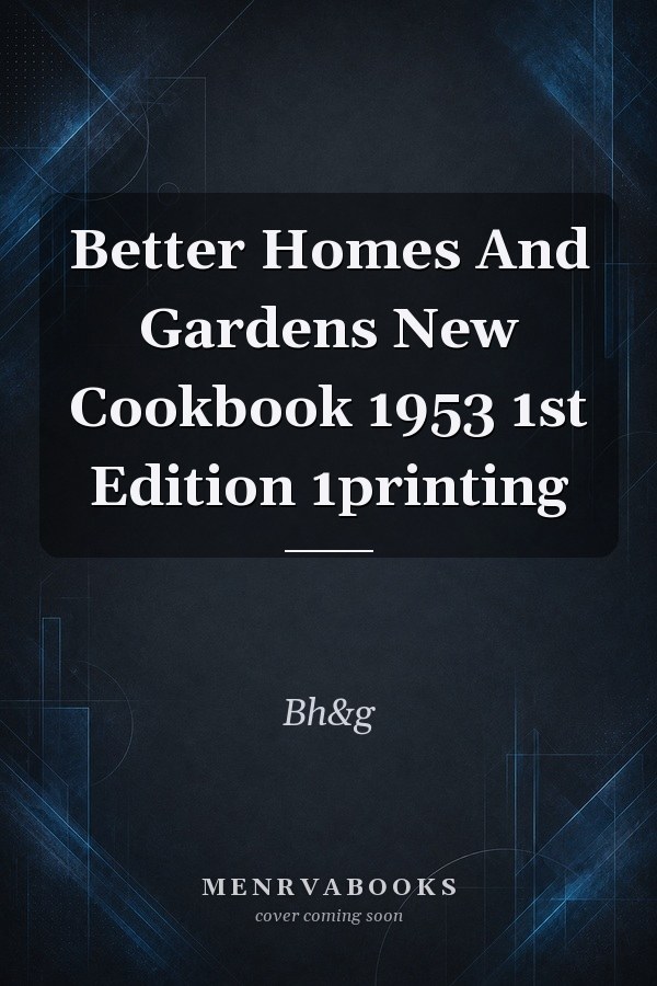 Better Homes And Gardens New Cookbook 1953 1st Edition 1printing