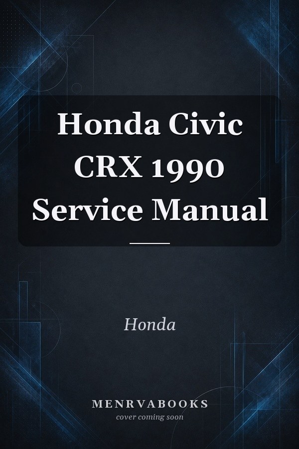 Honda Civic CRX 1990 Service Manual