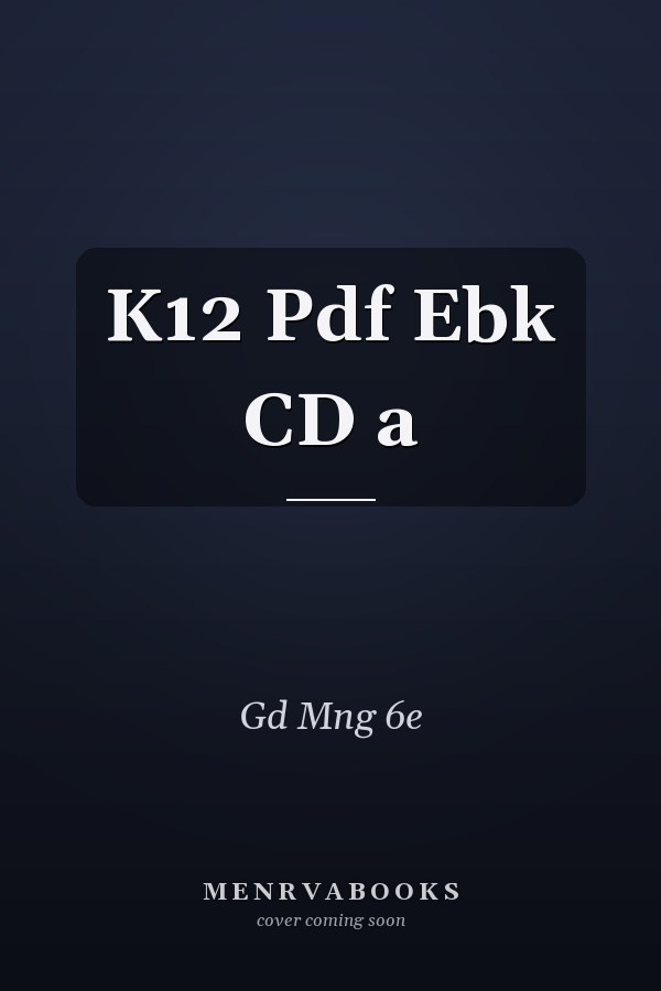 K12 Pdf Ebk CD a