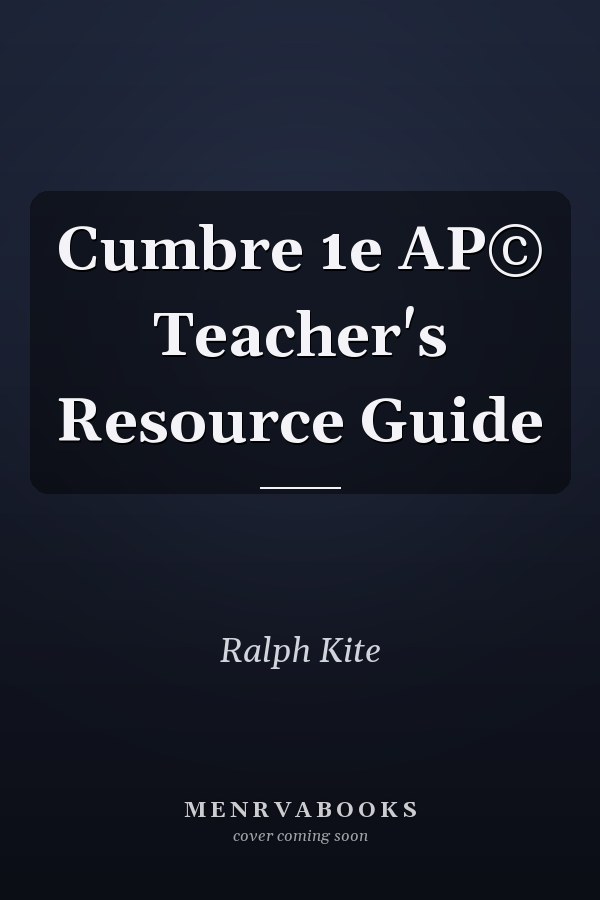 Cumbre 1e AP© Teacher's Resource Guide