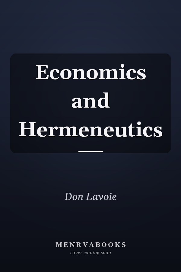 Economics and Hermeneutics
