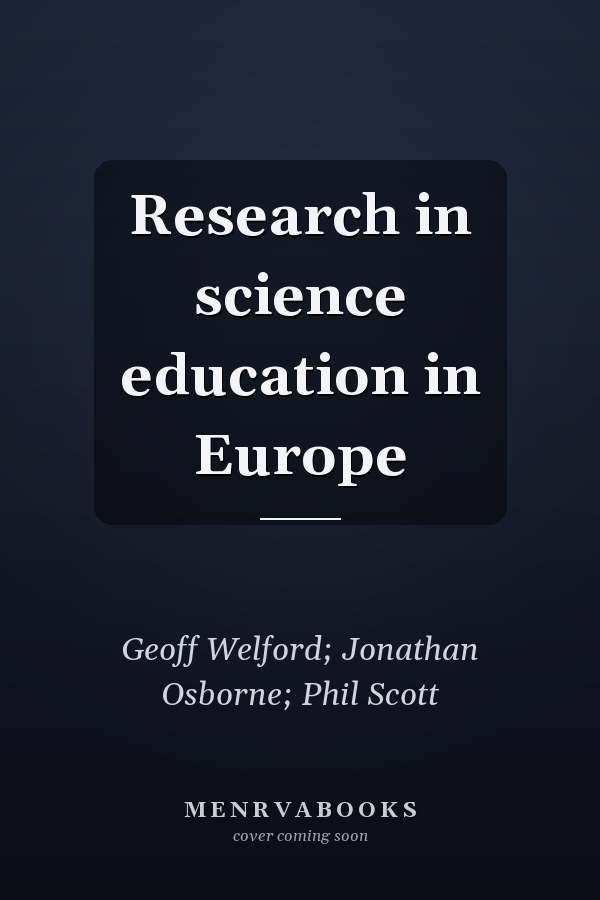 Research in science education in Europe