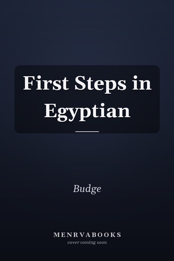 First Steps in Egyptian