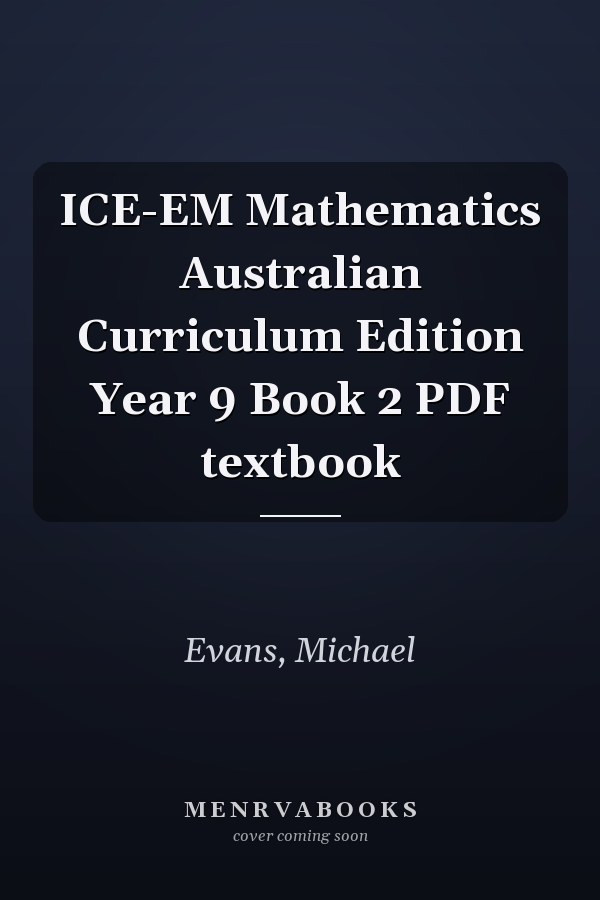 ICE-EM Mathematics Australian Curriculum Edition Year 9 Book 2 PDF textbook