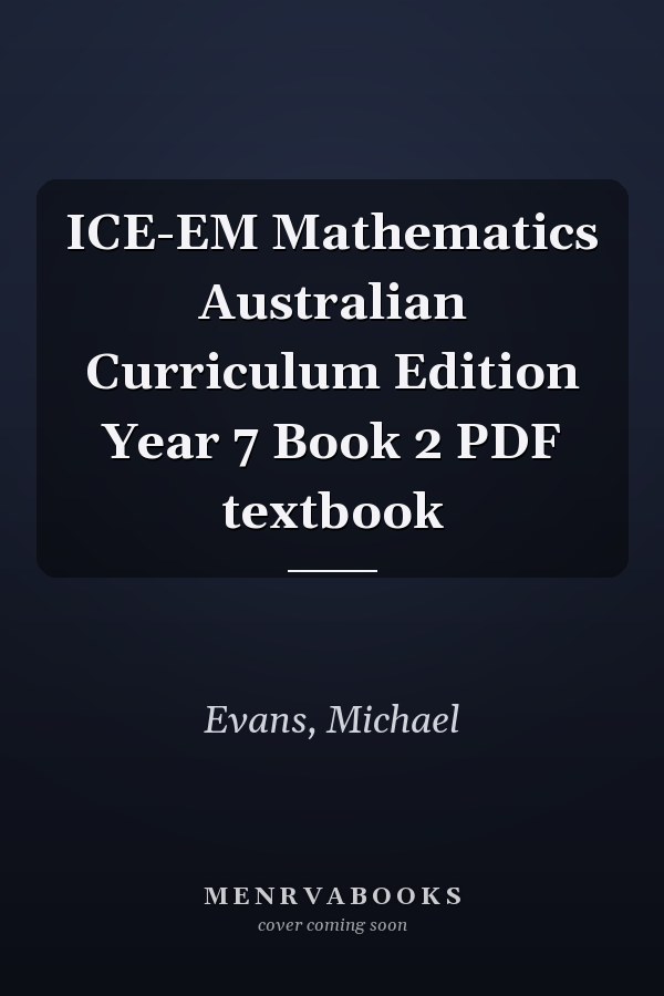 ICE-EM Mathematics Australian Curriculum Edition Year 7 Book 2 PDF textbook