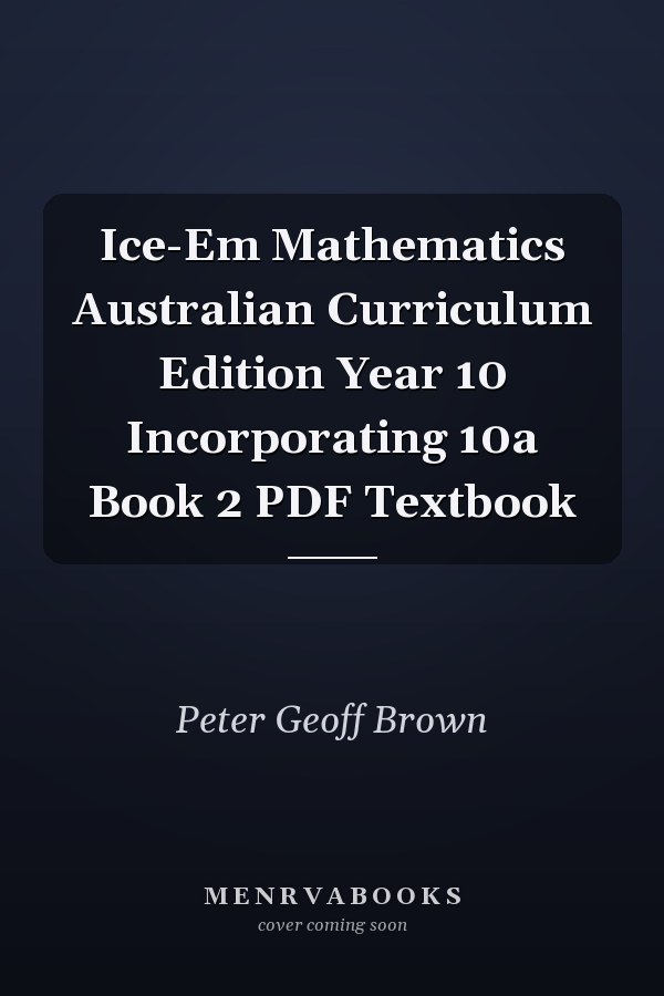 Ice-Em Mathematics Australian Curriculum Edition Year 10 Incorporating 10a Book 2 PDF Textbook
