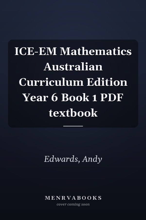 ICE-EM Mathematics Australian Curriculum Edition Year 6 Book 1 PDF textbook
