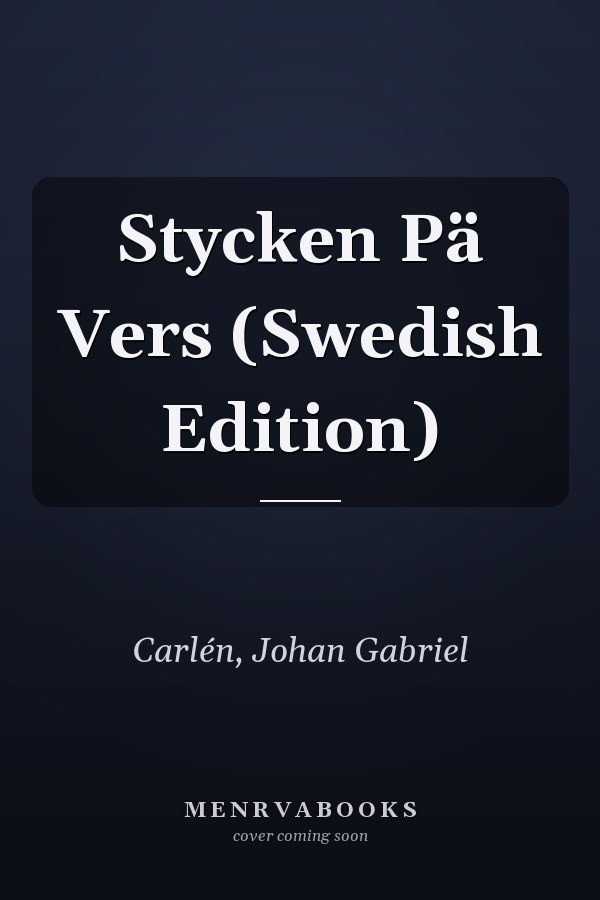 Stycken Pä Vers (Swedish Edition)