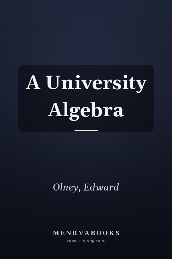 A University Algebra