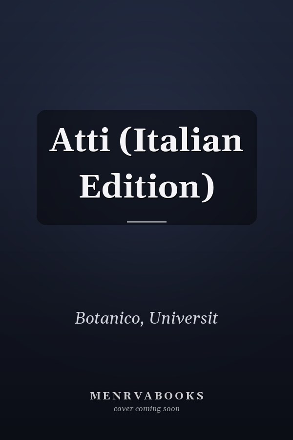 Atti (Italian Edition)