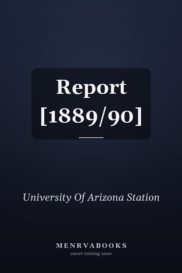 Report [1889/90]