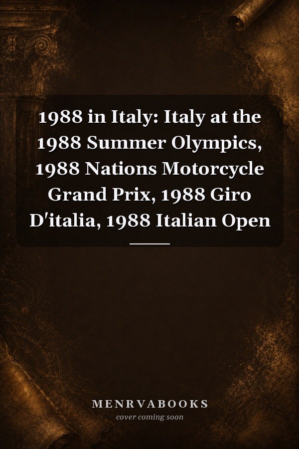 1988 in Italy: Italy at the 1988 Summer Olympics, 1988 Nations Motorcycle Grand Prix, 1988 Giro D'italia, 1988 Italian Open