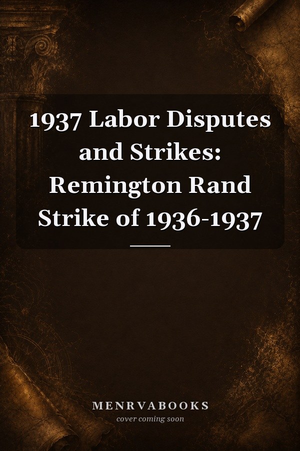 1937 Labor Disputes and Strikes: Remington Rand Strike of 1936-1937
