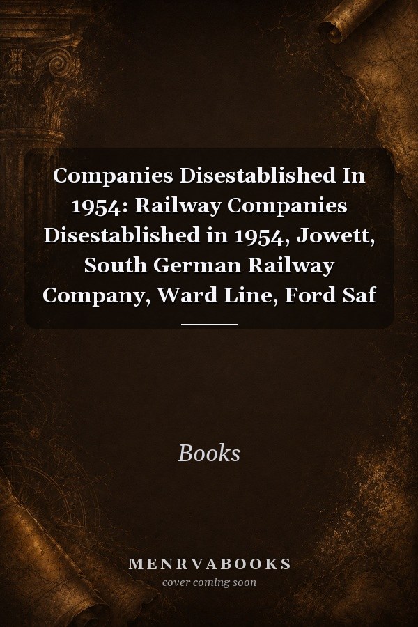Companies Disestablished In 1954: Railway Companies Disestablished in 1954, Jowett, South German Railway Company, Ward Line, Ford Saf