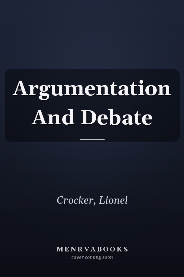 Argumentation And Debate