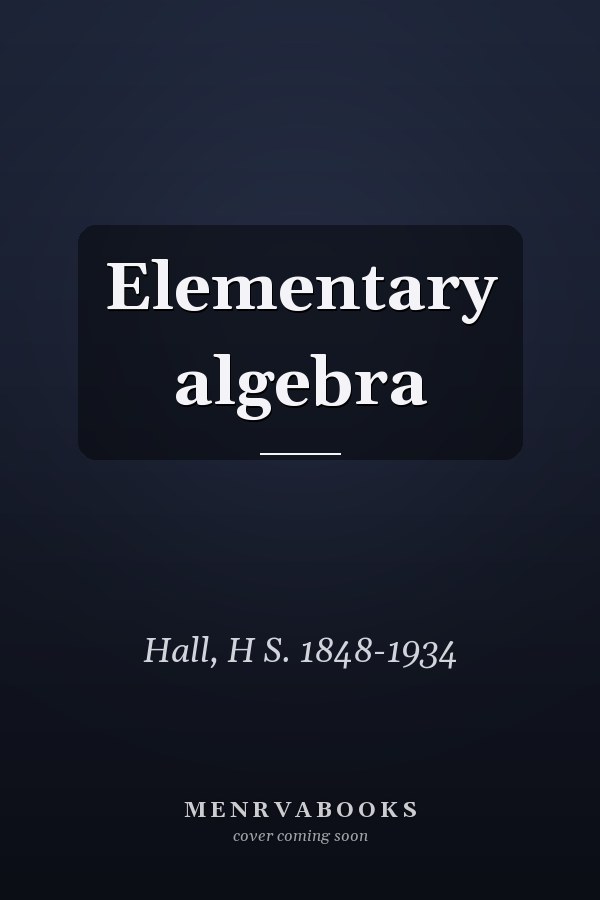 Elementary algebra