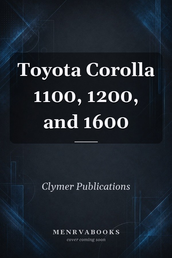 Toyota Corolla 1100 1200 And 1600