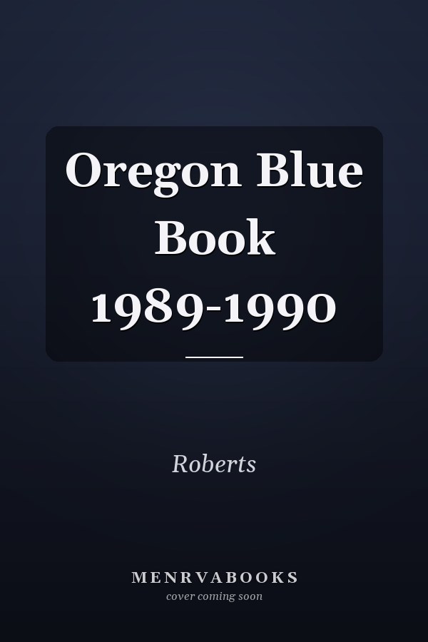 Oregon Blue Book 1989-1990