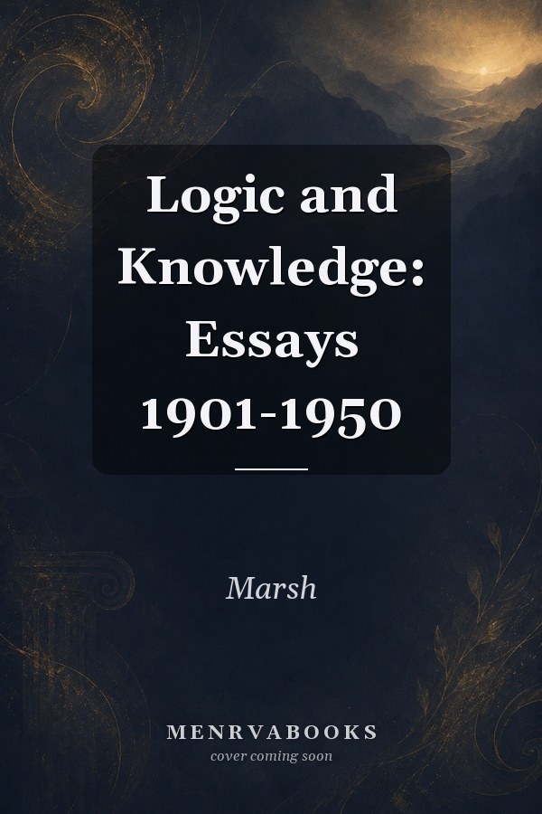 Logic And Knowledge Essays 1901 1950