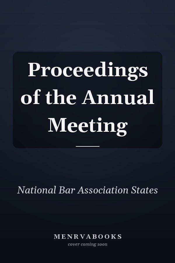 Proceedings of the Annual Meeting