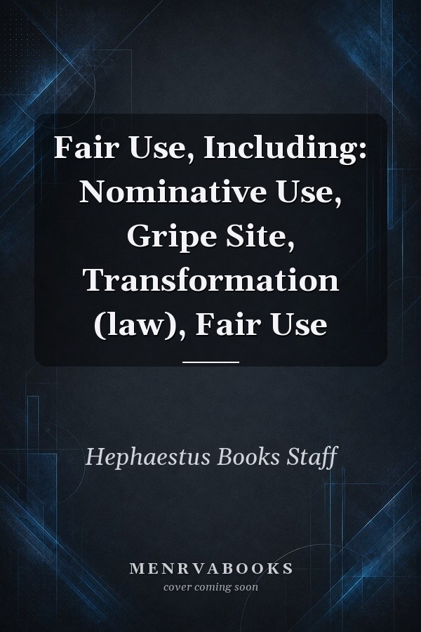 Fair Use, Including: Nominative Use, Gripe Site, Transformation (law), Fair Use