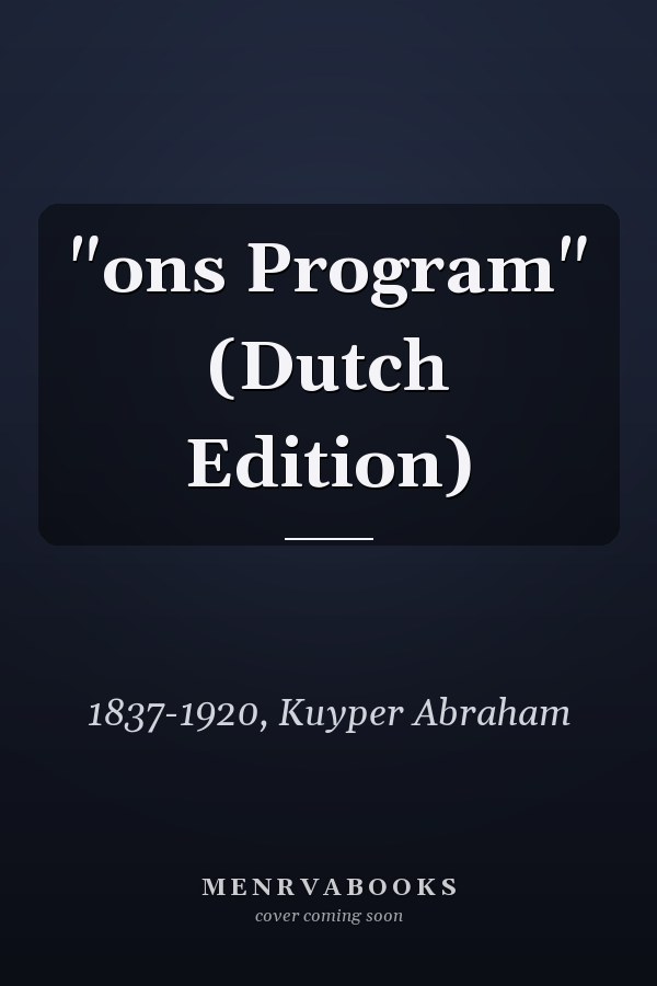"ons Program" (Dutch Edition)