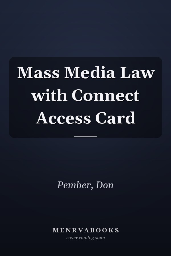 Mass Media Law with Connect Access Card