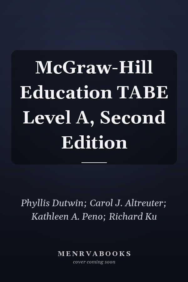 McGraw-Hill Education TABE Level A, Second Edition