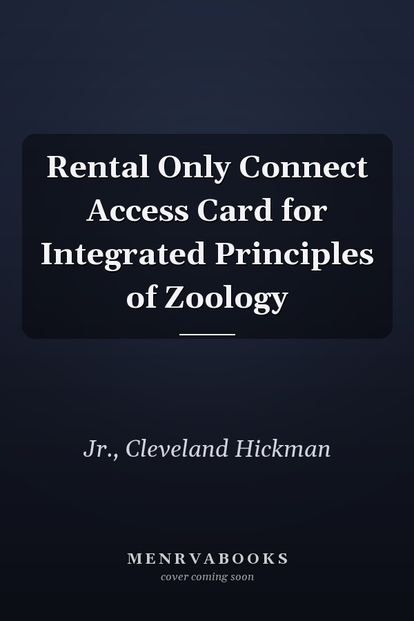 Rental Only Connect Access Card for Integrated Principles of Zoology