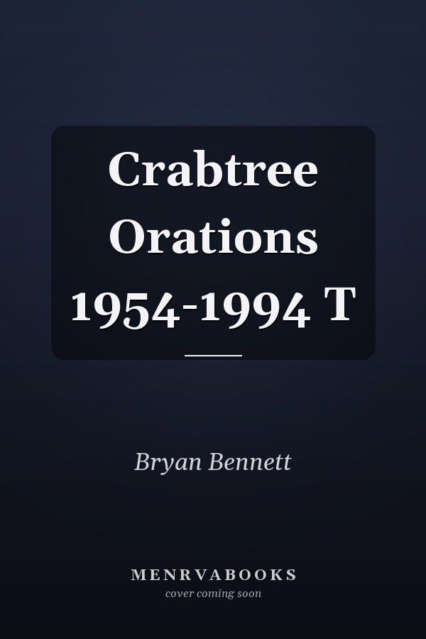 Crabtree Orations 1954-1994 T