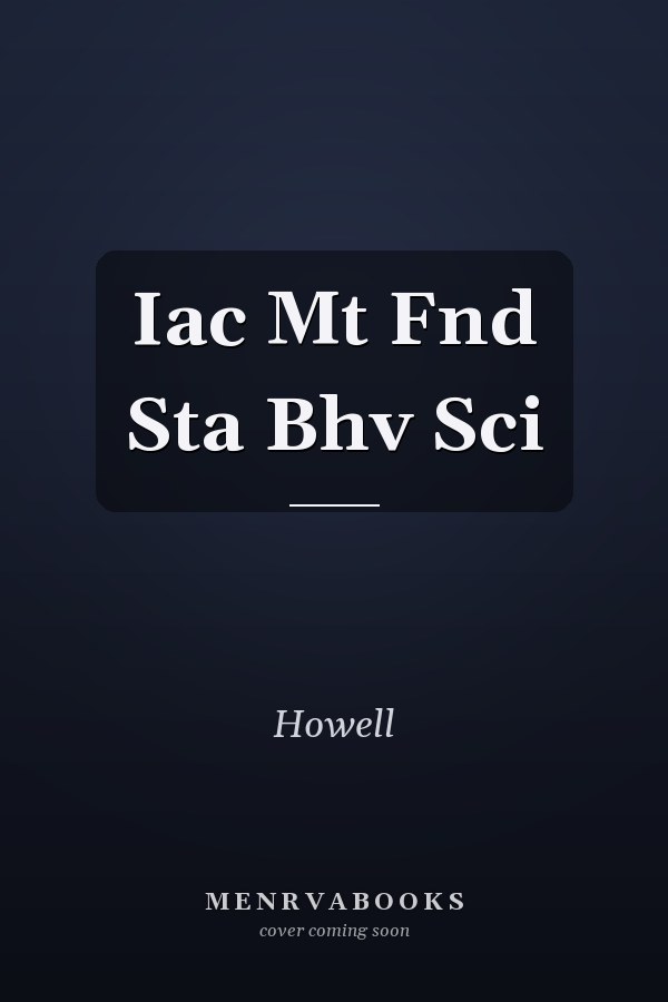 Iac Mt Fnd Sta Bhv Sci