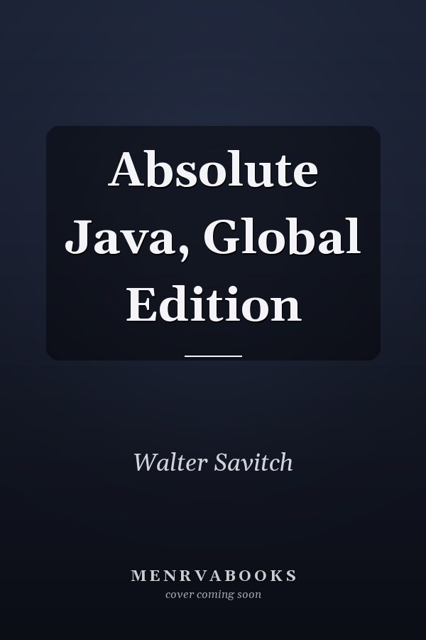 Absolute Java, Global Edition