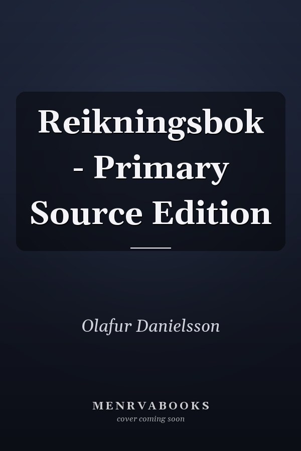 Reikningsbok - Primary Source Edition