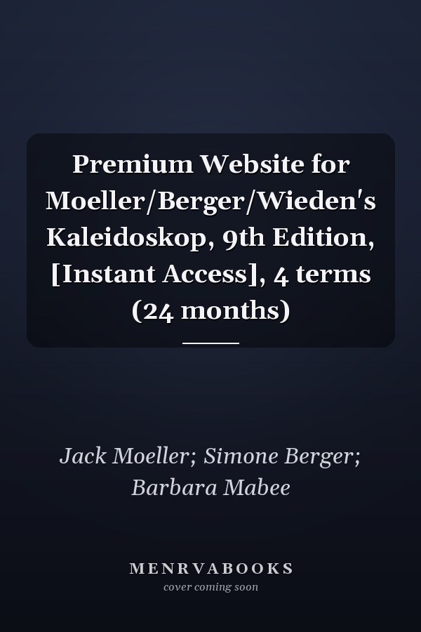 Premium Website for Moeller/Berger/Wieden's Kaleidoskop, 9th Edition, [Instant Access], 4 terms (24 months)