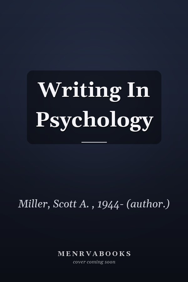 Writing In Psychology