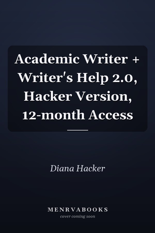Academic Writer + Writer's Help 2.0, Hacker Version, 12-month Access