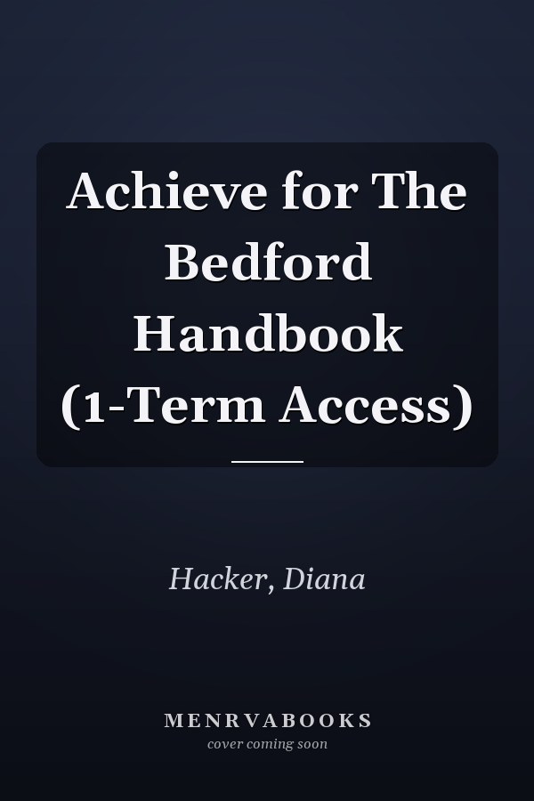 Achieve for The Bedford Handbook (1-Term Access)