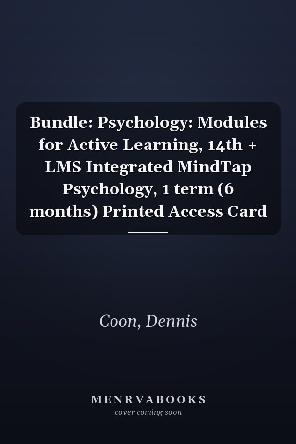 Bundle: Psychology: Modules for Active Learning, 14th + LMS Integrated MindTap Psychology, 1 term (6 months) Printed Access Card