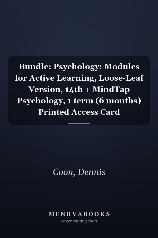 Bundle: Psychology: Modules for Active Learning, Loose-Leaf Version, 14th + MindTap Psychology, 1 term (6 months) Printed Access Card