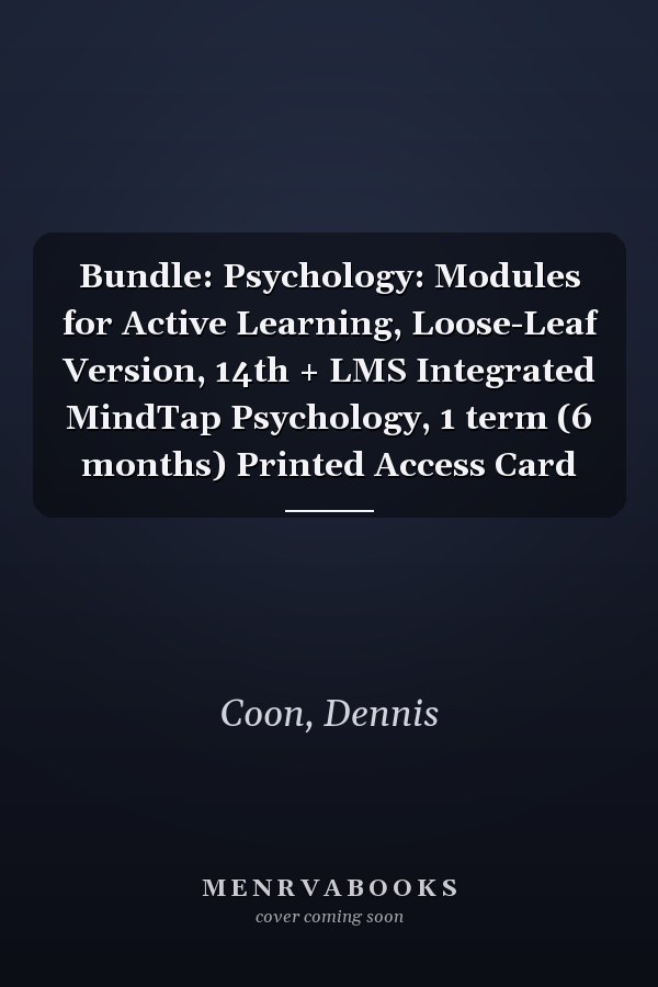 Bundle: Psychology: Modules for Active Learning, Loose-Leaf Version, 14th + LMS Integrated MindTap Psychology, 1 term (6 months) Printed Access Card