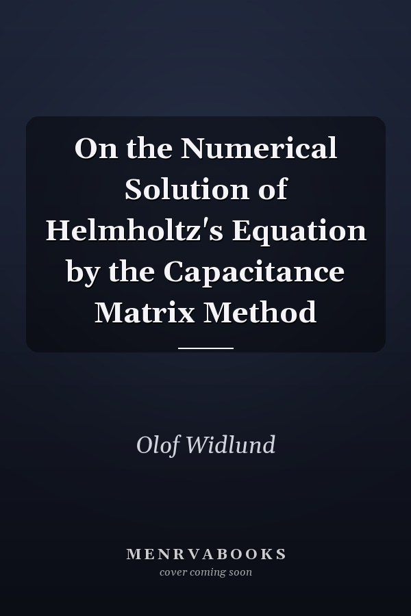 On the Numerical Solution of Helmholtz's Equation by the Capacitance Matrix Method