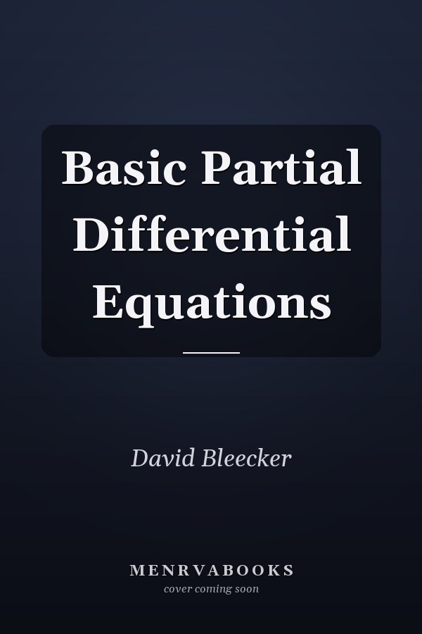 Basic Partial Differential Equations