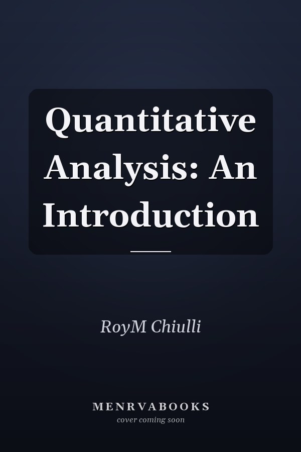 Quantitative Analysis: An Introduction