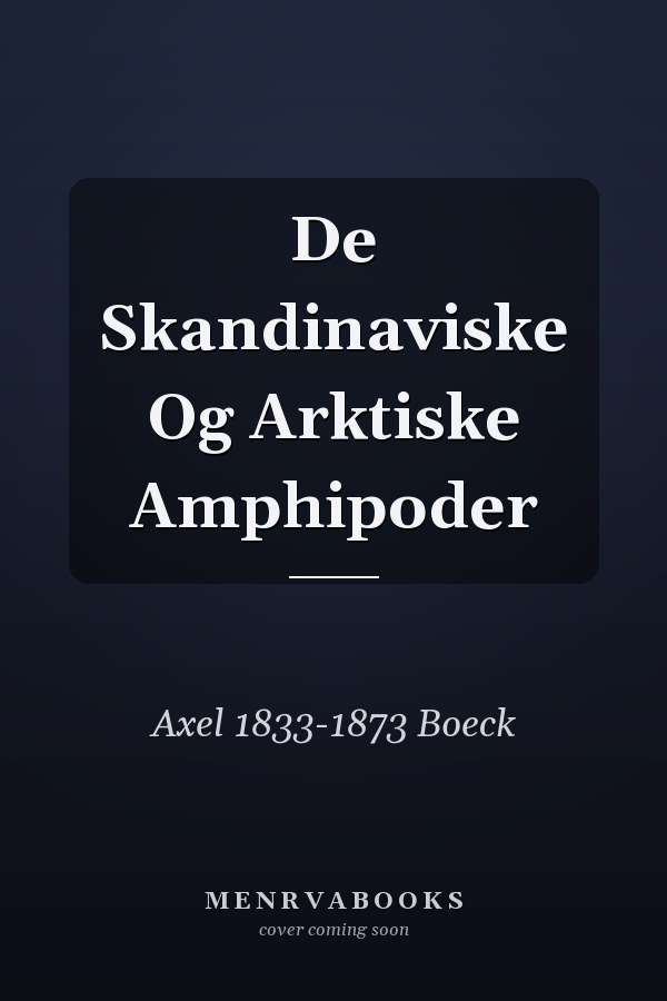 De Skandinaviske Og Arktiske Amphipoder